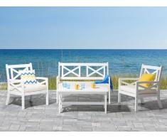 Gartentisch Holz weiss 100 x 55 cm BALTIC