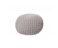 Pouf hellgrau 40 x 25 cm CONRAD