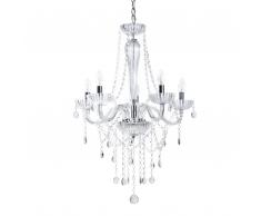 Pendelleuchte Glas silbern LOCONE