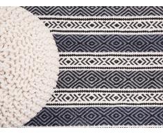 Teppich beige-grau 120 x 170 cm Kurzflor PATNOS