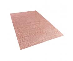 Teppich Rot - 80x150 cm - Baumwolle - Läufer - Vorlage - Wohnzimmerteppich - DERINCE
