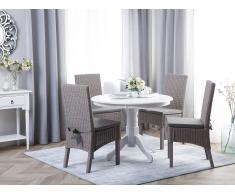 Rattanstuhl grau 2er Set ANDES