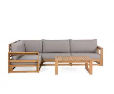 Lounge Set zertifiziertes Holz braun TIMOR