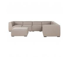 Lounge Set beige 7-Sitzer AREZZO III