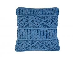 Dekokissen Strickmuster blau 45 x 45 cm KARATAS