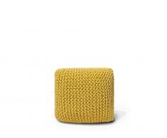 Pouf gelb 50 x 50 x 31 cm CONRAD