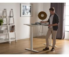Schreibtisch weiss 160 x 70 cm manuell höhenverstellbar UPLIFT