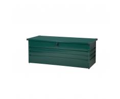 Auflagenbox Stahl dunkelgrün 165 x 70 cm CEBROSA