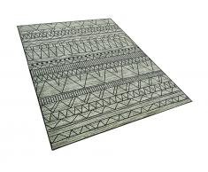 Teppich schwarz-grau Zickzackmuster 160 x 230 cm KEBAN