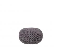 Pouf dunkelgrau 40 x 25 cm CONRAD