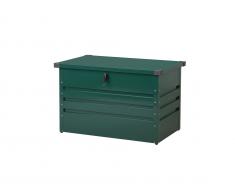 Auflagenbox Stahl dunkelgrün 100 x 62 cm CEBROSA