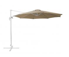 Ampelschirm Ø300 cm sandbeige/weiss SAVONA