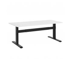 Schreibtisch weiss/schwarz 160 x 70 cm elektrisch höhenverstellbar UPLIFT