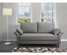 Schlafsofa Polsterbezug grau EXETER