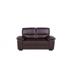 2-Sitzer Sofa Leder braun VOGAR
