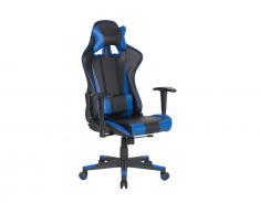 Bürostuhl schwarz/dunkelblau höhenverstellbar RACER