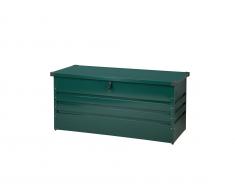 Auflagenbox Stahl dunkelgrün 132 x 62 cm CEBROSA