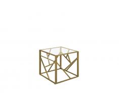 Beistelltisch Glas gold ORLAND