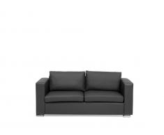 3-Sitzer Sofa Leder schwarz HELSINKI