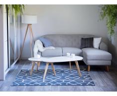 Ecksofa Polsterbezug hellgrau IVALO