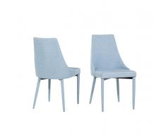 Esszimmerstuhl hellblau 2er Set CAMINO
