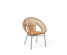 Rattanstuhl sandbeige SARITA