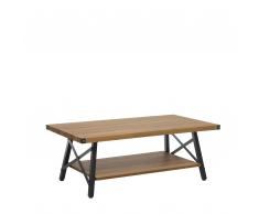 Couchtisch dunkler Holzfarbton 110 x 60 cm CARLIN