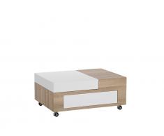 Couchtisch weiss/braun LUKE