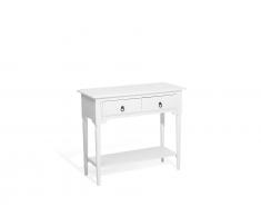 Konsolentisch weiss 2 Schubladen LOWELL