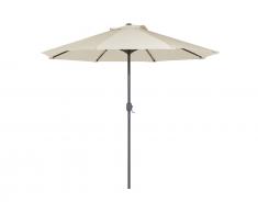 Sonnenschirm LED-Beleuchtung Ø266 cm beige RAPALLO