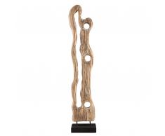 Dekoration Holz hellbraun CHICANNA