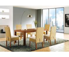 Esstisch Holz braun 150 x 90 cm NATURA