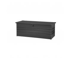 Auflagenbox Stahl graphitgrau 165 x 70 cm CEBROSA