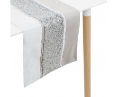 Tischläufer silber 35 x 180 cm HAFIK