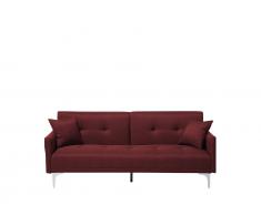 Schlafsofa Polsterbezug rot LUCAN