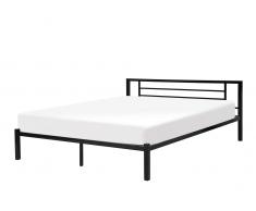 Metallbett schwarz mit Lattenrost 180 x 200 cm CUSSET