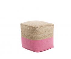 Pouf rosa 44 x 44 cm KIRAMA
