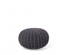 Pouf dunkelgrau 50 x 35 cm CONRAD II