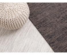 Teppich braun 160 x 230 cm Kurzflor SARAY