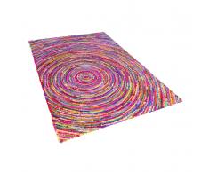 Teppich bunt 140 x 200 cm Hochflor MALATYA