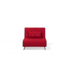 Schlafsofa Polsterbezug rot FARRIS