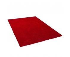 Teppich rot 200 x 200 cm Shaggy DEMRE