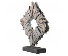 Dekoration Holz grau KABAH