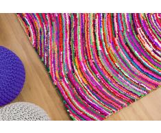Teppich bunt 160 x 230 cm Hochflor KESAN