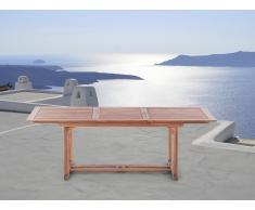 Gartentisch Holz 160/220 x 90 cm rechteckig ausziehbar TOSCANA