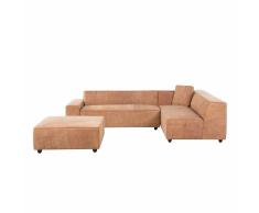 Ecksofa Leder Vintage Cognac linksseitig ADAM