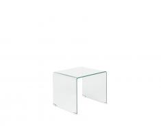 Beistelltisch Glas transparent 50 x 45 x 45 cm KENDALL