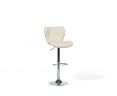 Barhocker beige höhenverstellbar VALETTA