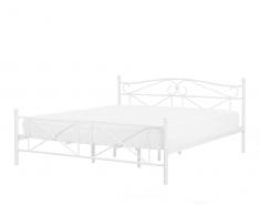 Metallbett weiß Lattenrost 180 x 200 cm RODEZ