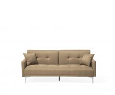 Schlafsofa Polsterbezug beige LUCAN